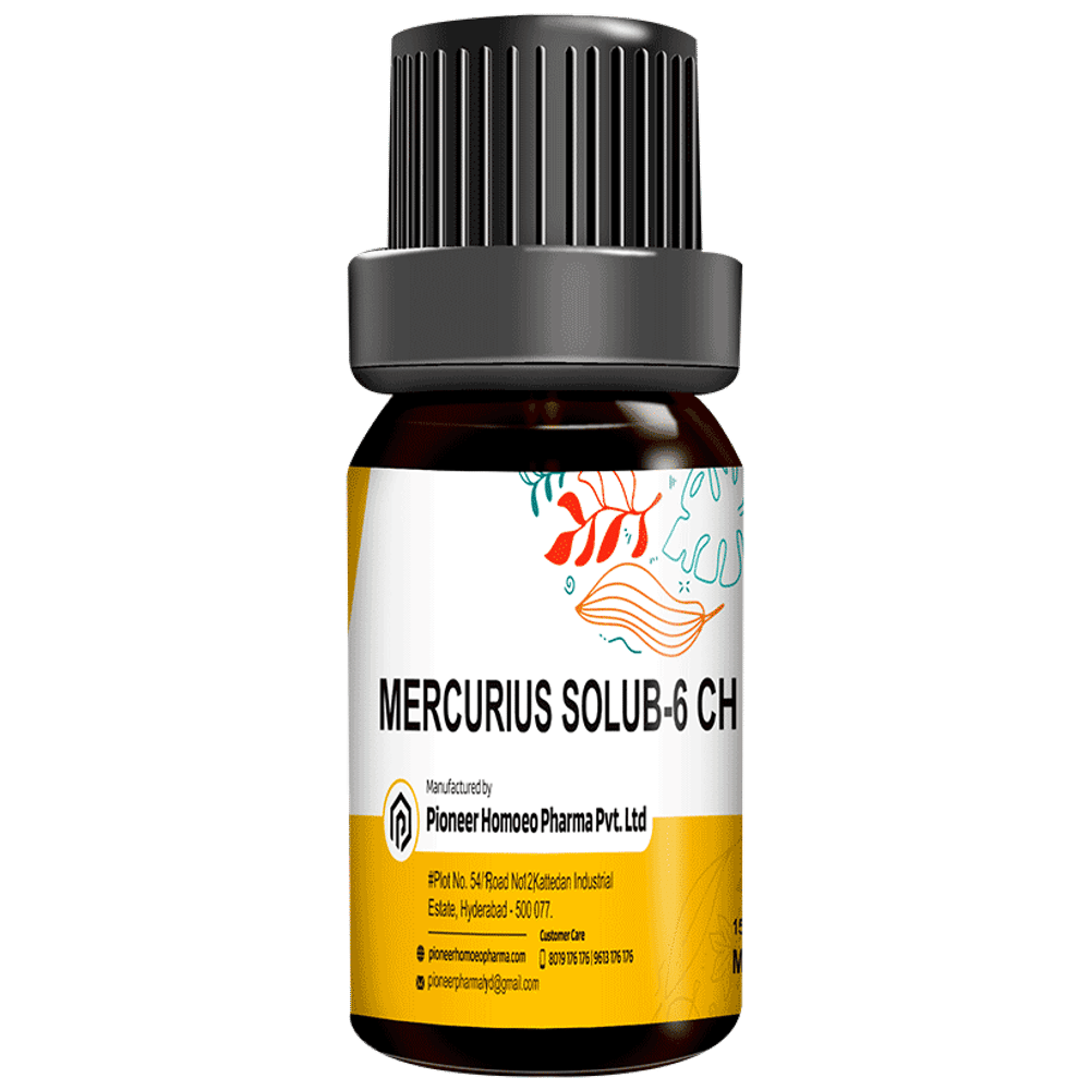 Pioneer Pharma Mercurius Solub Globules Pellets Multidose Pills 6 CH bottle of 150 tablets Pioneer Pharma Mercurius Solub Globules Pellets Multidose Pills 6 CH bottle of 150 tablets