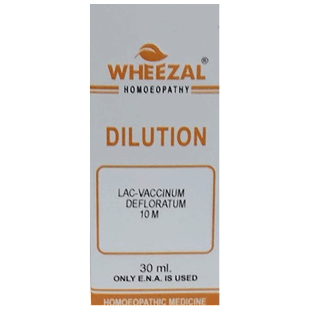 Wheezal lac Vaccinum Defloratum Dilution 10M bottle of 30 ml Dilution