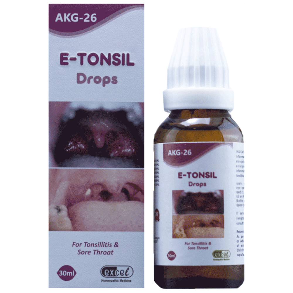 Excel AKG 26 E-Tonsil Drop bottle of 30 ml Drop