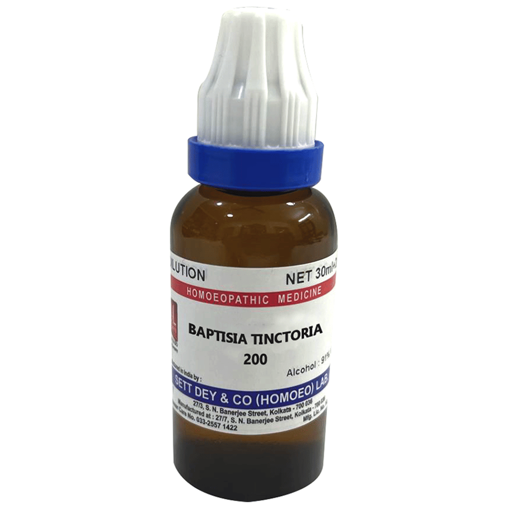 Sett Dey Baptisia Tinctoria Dilution 200 bottle of 30 ml Dilution