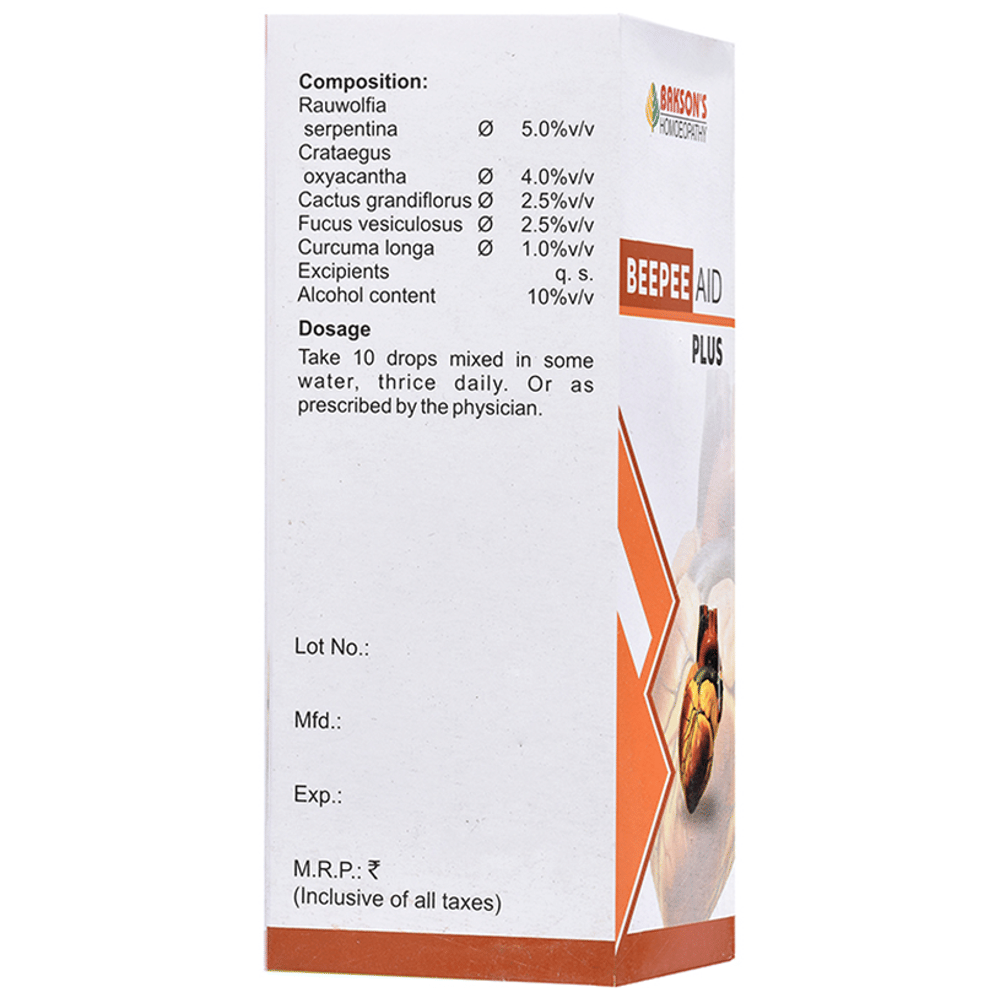 Bakson's Homeopathy Beepee Aid Plus Drop bottle of 30 ml Drop Bakson's Homeopathy Beepee Aid Plus Drop bottle of 30 ml Drop
