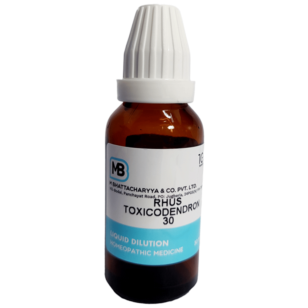 MB Rhus Toxicodendron Dilution 30 bottle of 30 ml Dilution