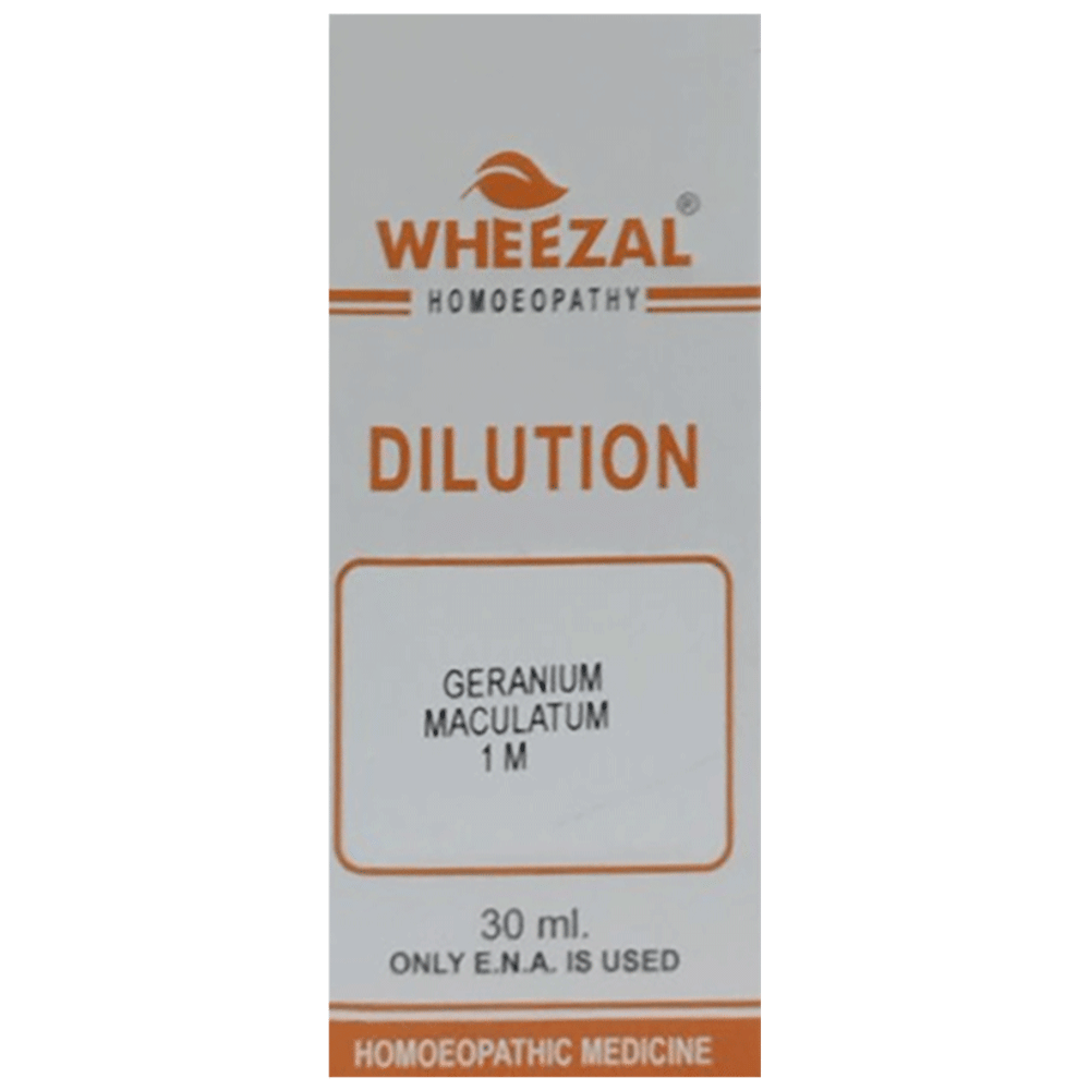Wheezal Dilution Geranium Mac. 1M bottle of 30 ml Dilution
