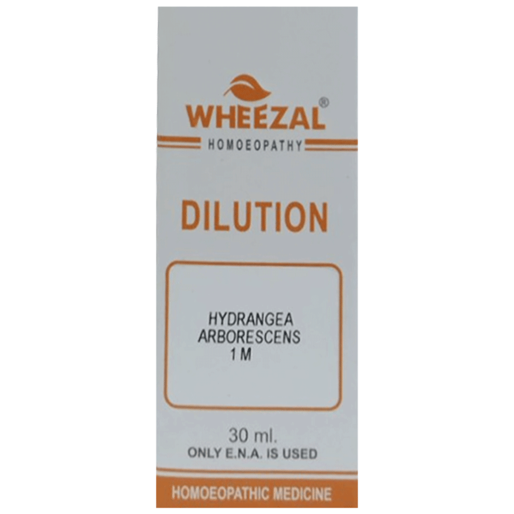 Wheezal Hydrangea Arb Dilution 1M bottle of 30 ml Dilution
