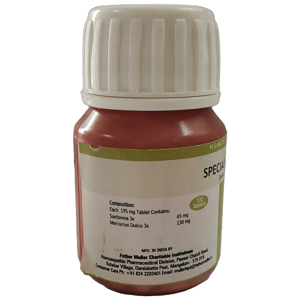 Fr Muller Special Worm Tablet bottle of 100 tablets