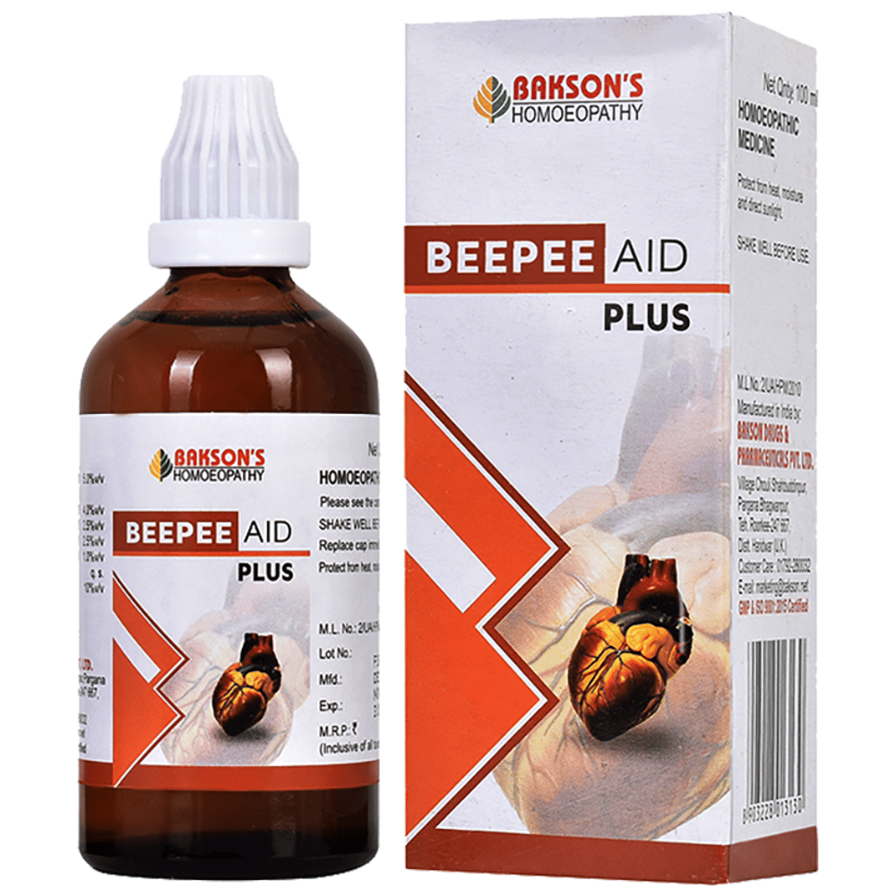 Bakson's Homeopathy Beepee Aid Plus Drop bottle of 100 ml Drop