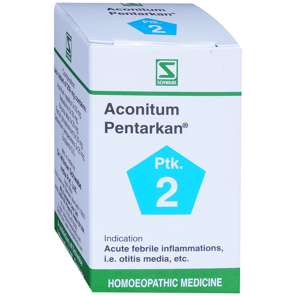 Dr Willmar Schwabe India Aconitum Pentarkan Tablet bottle of 20 gm Tablet