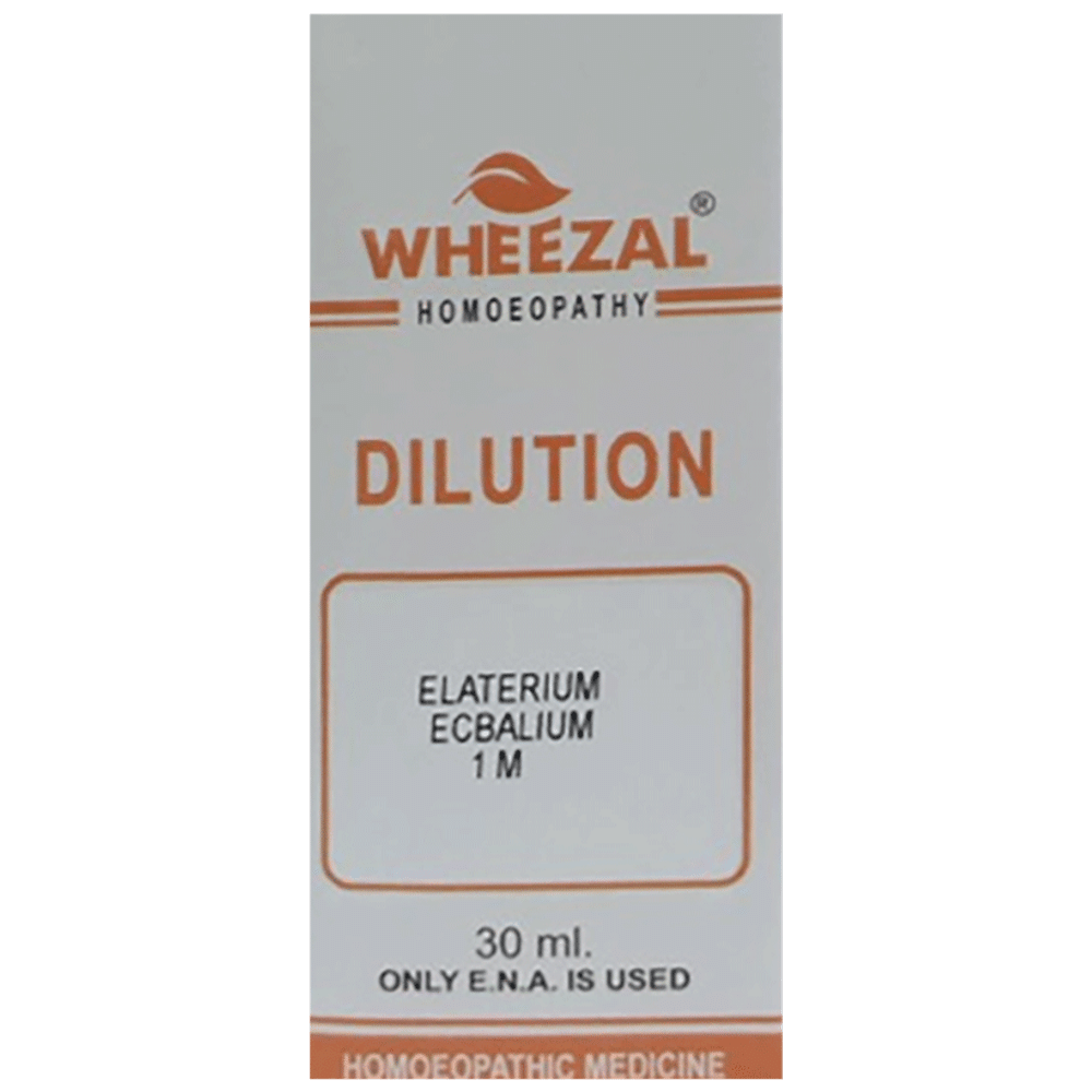 Wheezal Elaterium E. Dilution 1M bottle of 30 ml Dilution