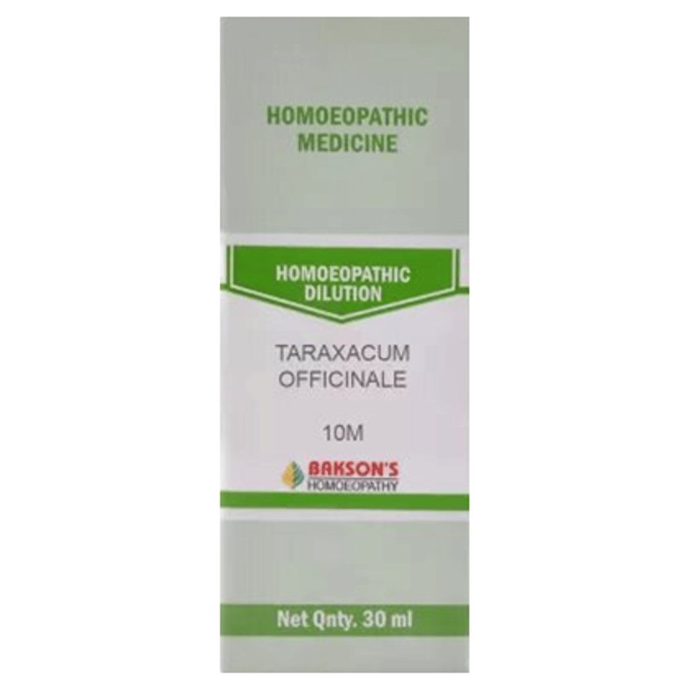 Bakson's Homeopathy Taraxacum Officinale Dilution 10M bottle of 30 ml Dilution