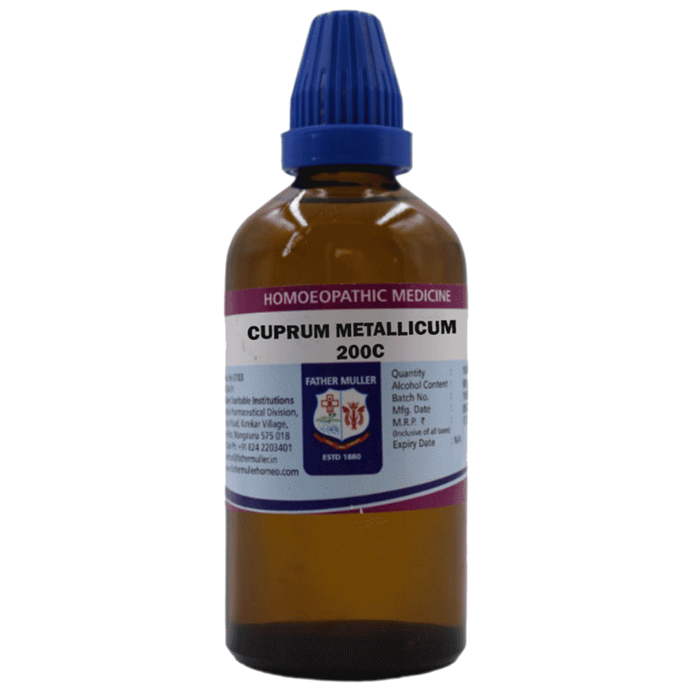 Father Muller  Cuprum Metallicum Drop bottle of 100 ml Drop