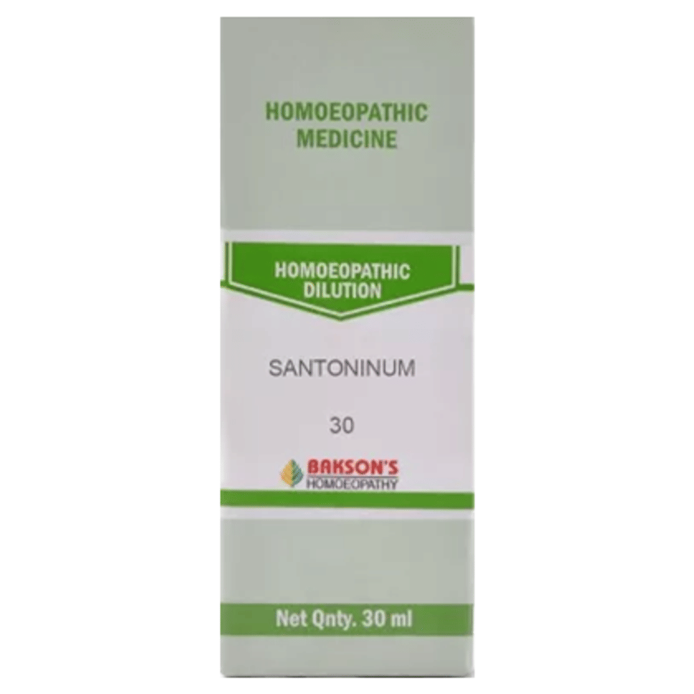 Bakson's Homeopathy Santoninum Dilution 30 bottle of 30 ml Dilution