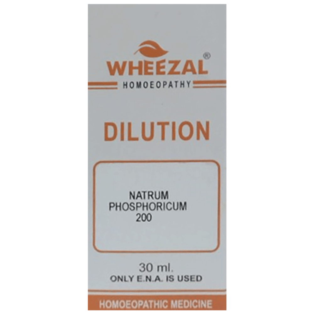 Wheezal Natrum Phosphoricum Dilution 200 bottle of 30 ml Dilution Wheezal Natrum Phosphoricum Dilution 200 bottle of 30 ml Dilution