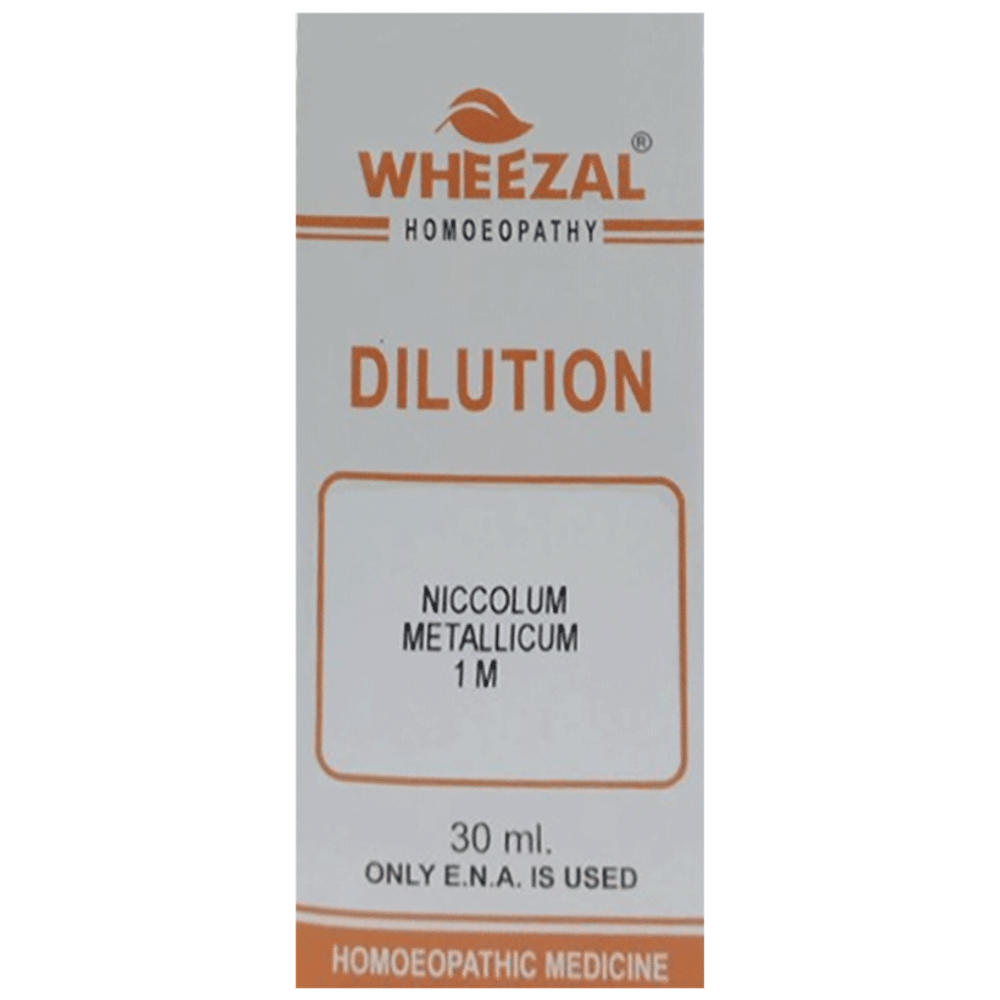 Wheezal Niccolum Metallicum Dilution 1M bottle of 30 ml Dilution Wheezal Niccolum Metallicum Dilution 1M bottle of 30 ml Dilution