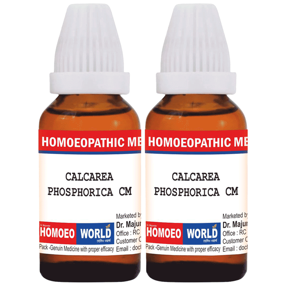 Dr. Majumder Homeo World Calcarea Phosphorica Dilution(30ml Each) CM combo pack of 2 Packs