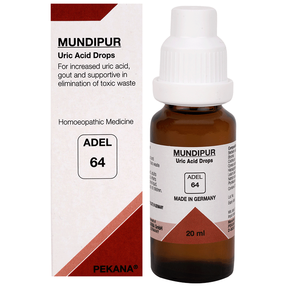 ADEL 64 Mundipur Uric Acid Drop bottle of 20 ml Drop
