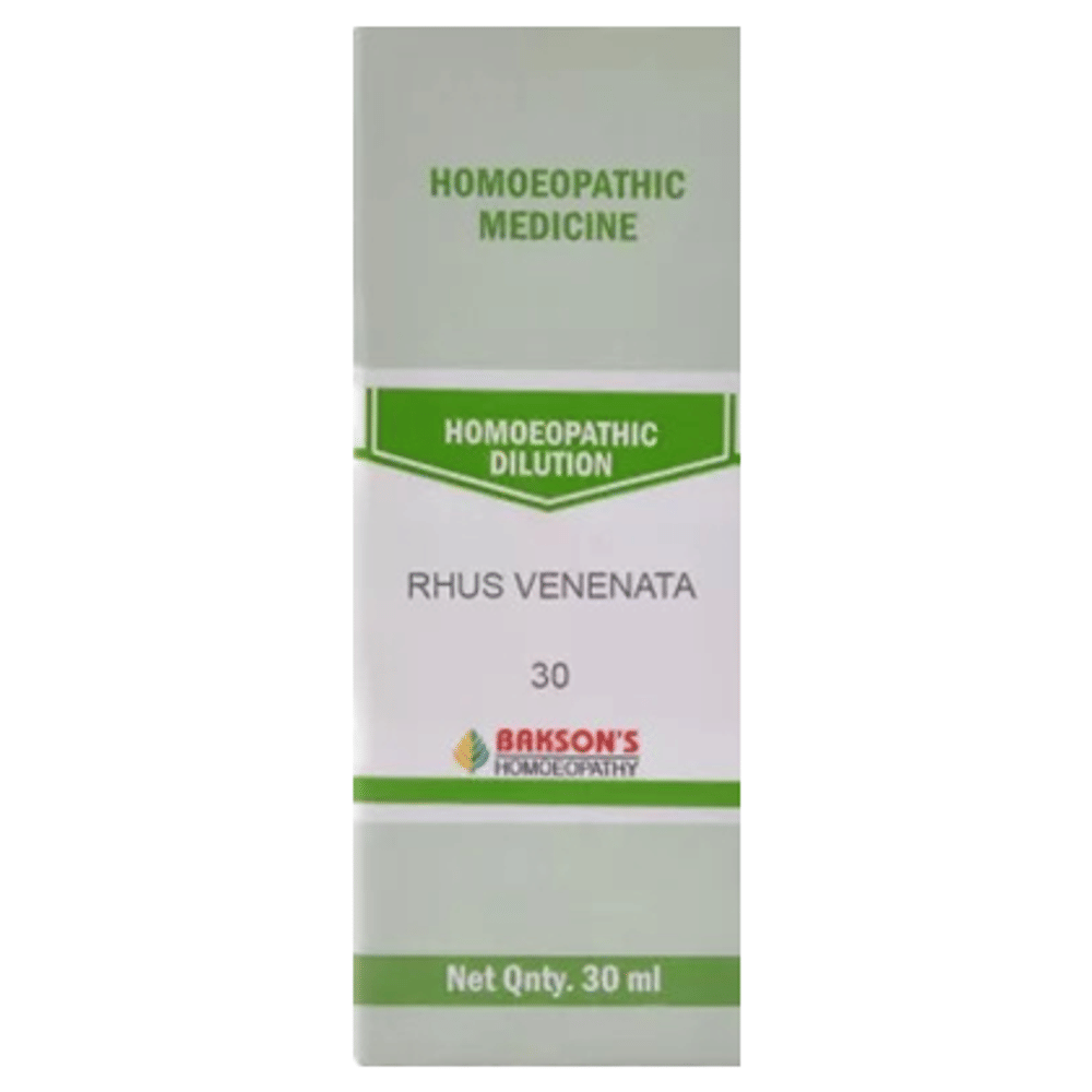Bakson's Homeopathy Rhus Venenata Dilution 30 bottle of 30 ml Dilution