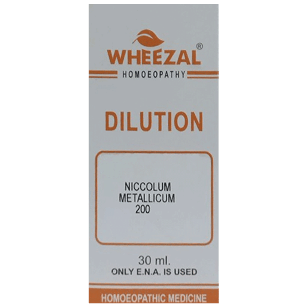 Wheezal Niccolum Metallicum Dilution 200 bottle of 30 ml Dilution