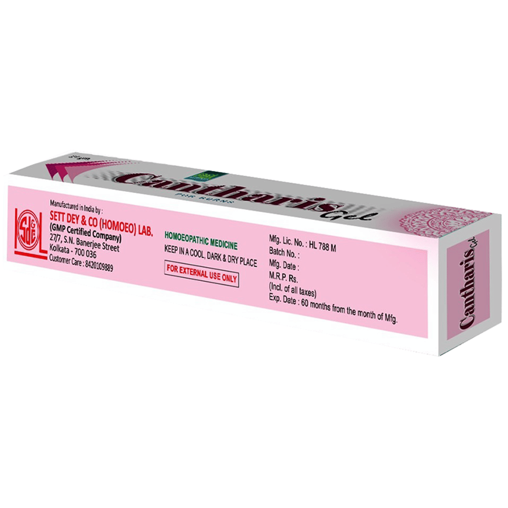 Sett Dey Cantharis Gel tube of 21 gm Gel