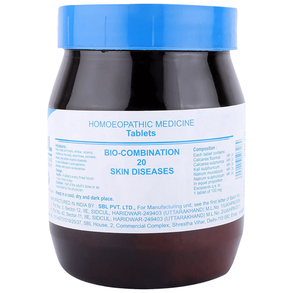 SBL Bio-Combination 20 Tablet bottle of 450 gm Biocombination Tablet