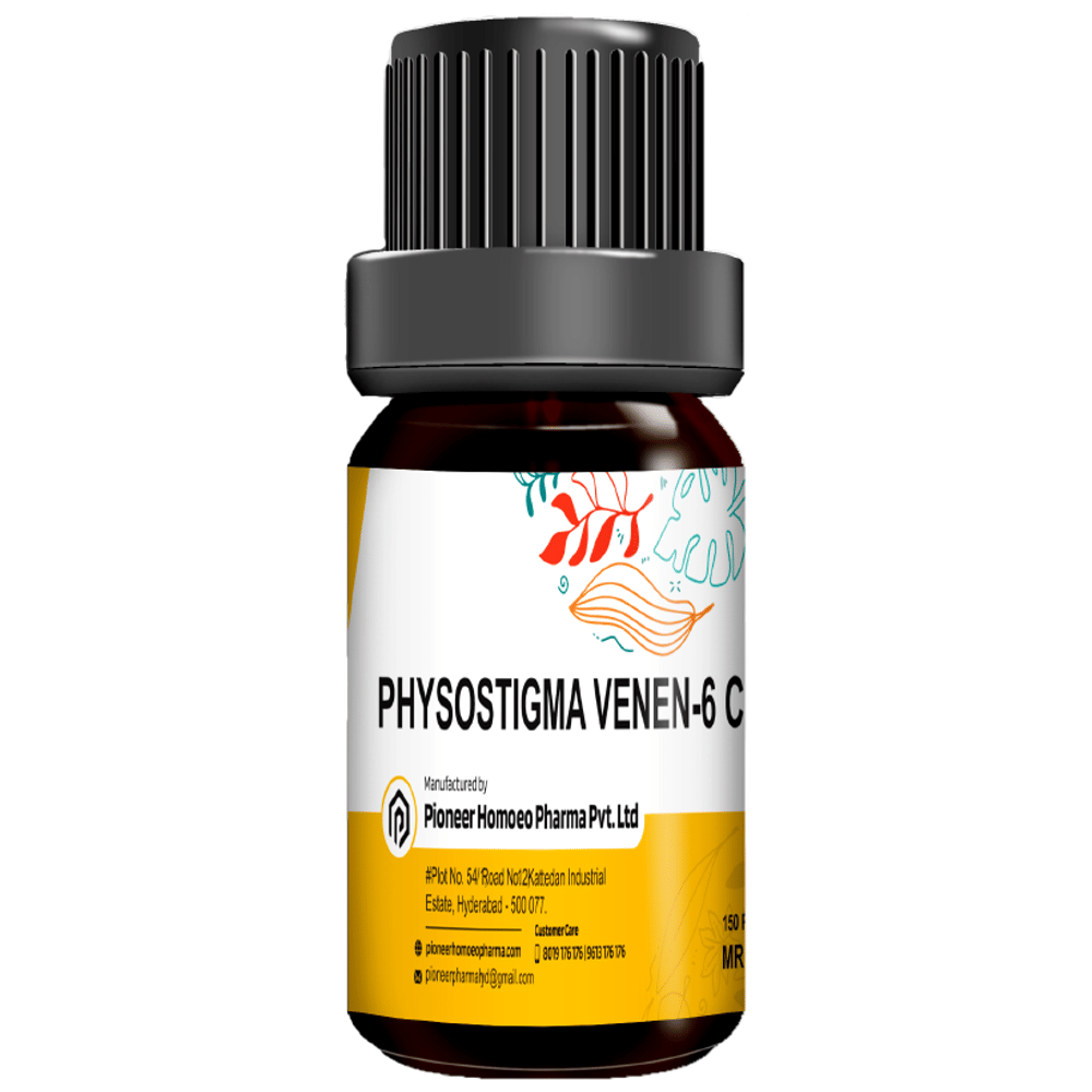 Pioneer Pharma Physostigma Venen Globules Pellets Multidose Pills 6 CH bottle of 150 tablets