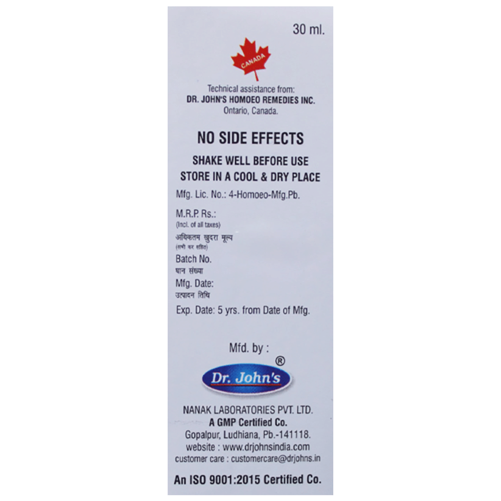 Dr. Johns J-33 Sinus Drop bottle of 30 ml Drop Dr. Johns J-33 Sinus Drop bottle of 30 ml Drop