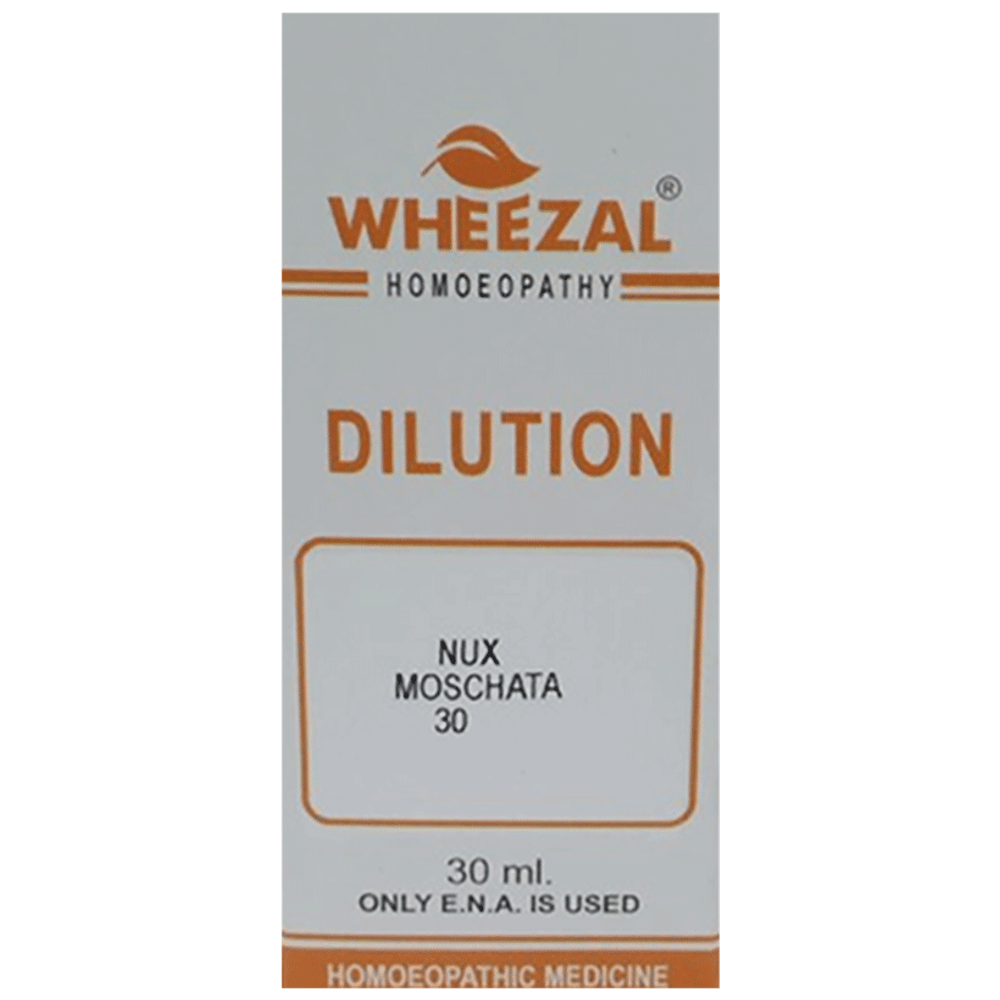 Wheezal Nux Moschata Dilution 30 bottle of 30 ml Dilution