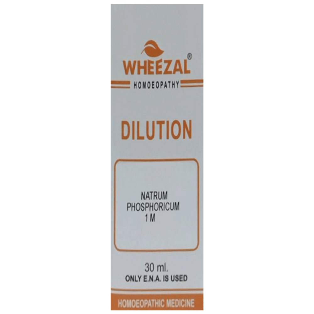Wheezal Natrum Phosphoricum Dilution 1M bottle of 30 ml Dilution