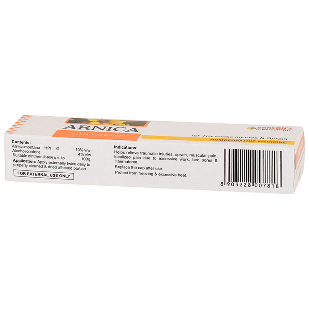 Bakson's Homeopathy Arnica Ointment tube of 25 gm Ointment Bakson's Homeopathy Arnica Ointment tube of 25 gm Ointment
