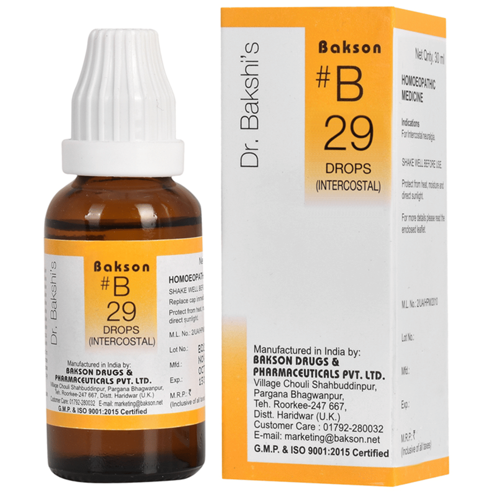 Bakson B29 Intercostal Drop bottle of 30 ml Drop
