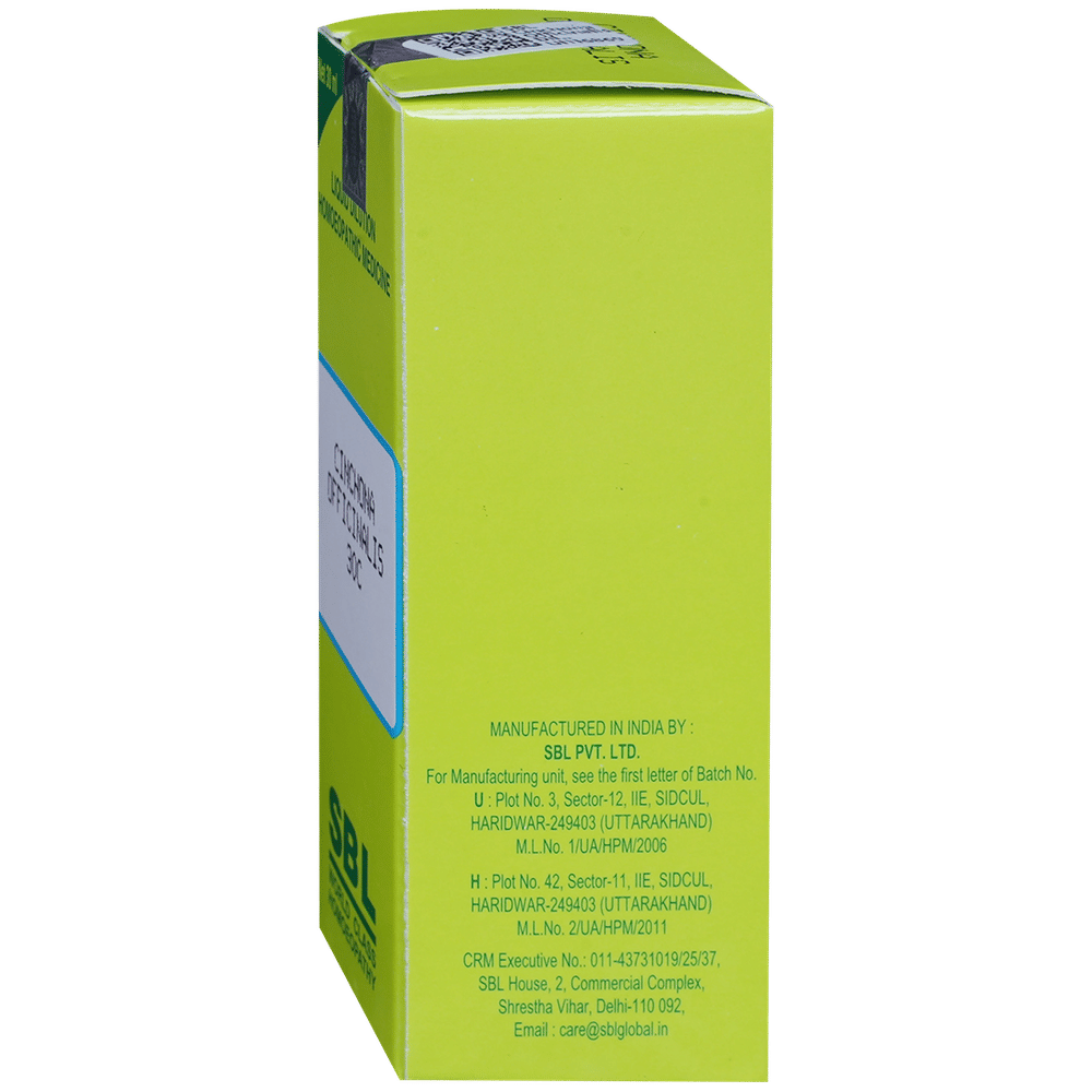 SBL Cinchona Officinalis Dilution 30 CH bottle of 30 ml Dilution