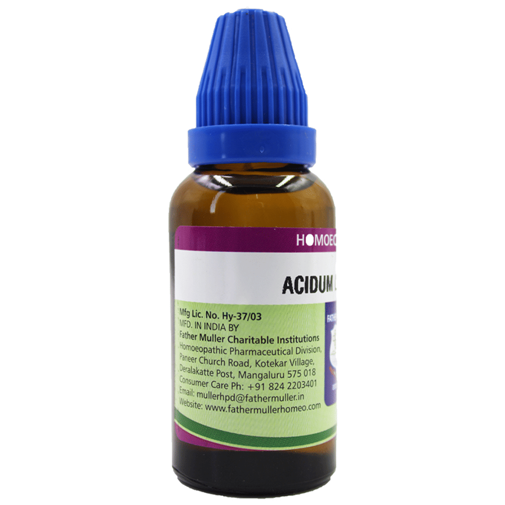 Father Muller Acidum Lacticum Drop Q bottle of 30 ml Oral Drops