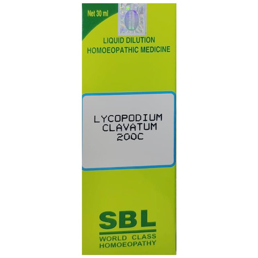 SBL Lycopodium Clavatum Dilution 200 CH bottle of 30 ml Dilution
