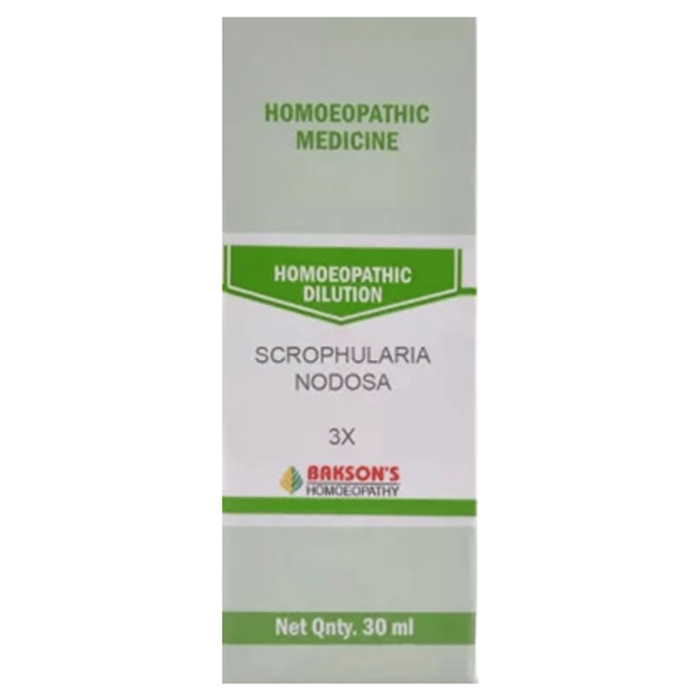 Bakson's Homeopathy Scrophularia Nodosa Dilution 3X bottle of 30 ml Dilution