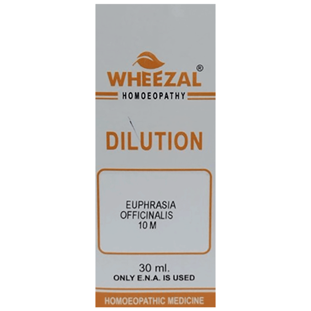 Wheezal Euphrasia Officinalis Dilution 10M bottle of 30 ml Dilution