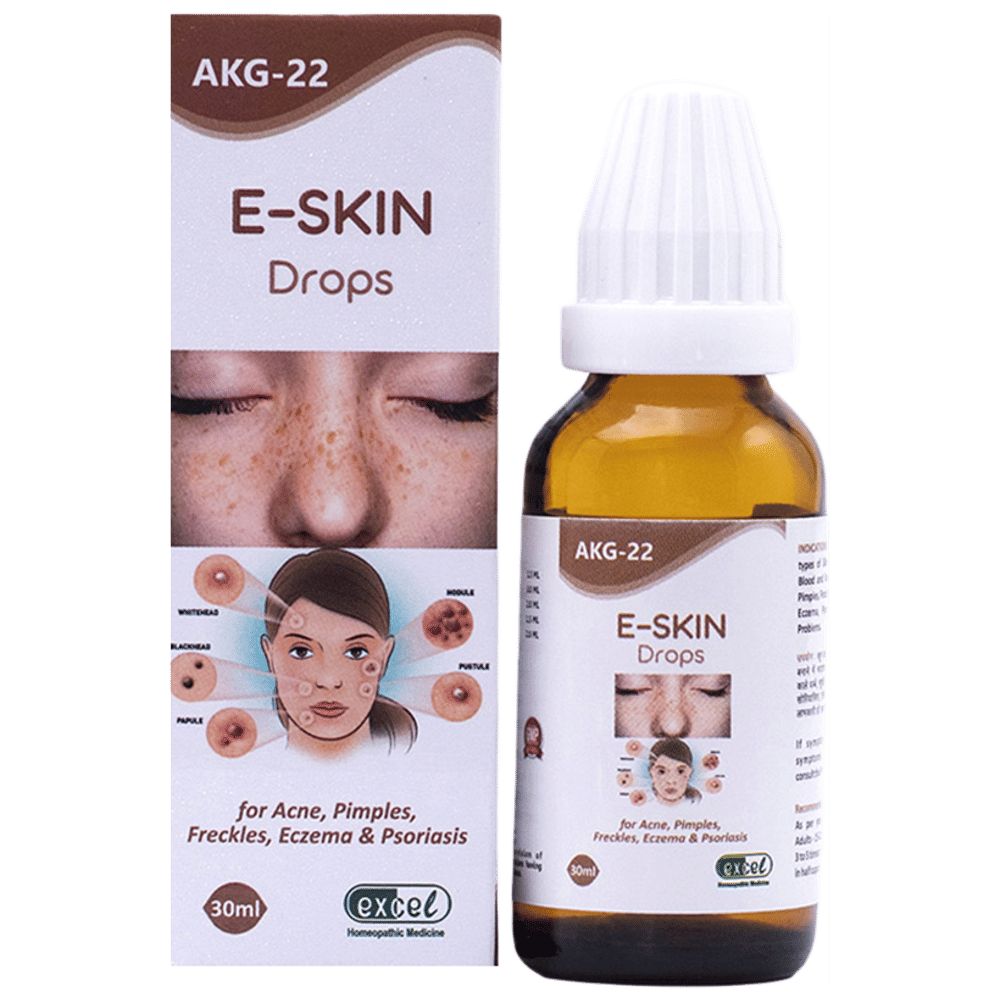 Excel AKG 22 E-Skin Drop bottle of 30 ml Oral Drops