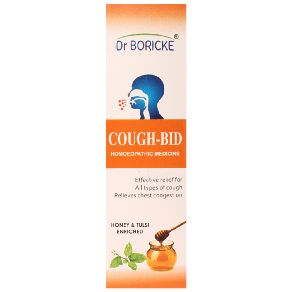 Dr Boricke Cough-Bid Syrup Honey & Tulsi bottle of 200 ml Syrup