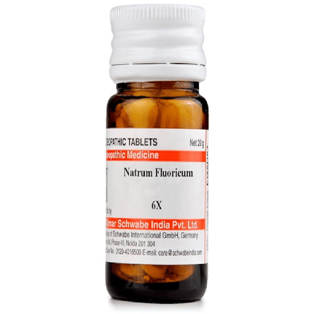 Dr Willmar Schwabe India Natrum Fluoricum Trituration Tablet 6X bottle of 20 gm Trituration Tablet