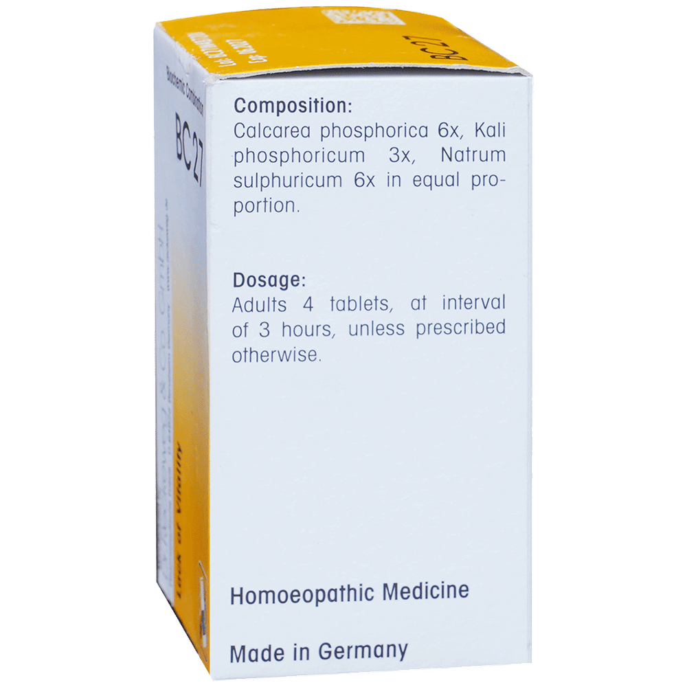 Dr. Reckeweg Bio-Combination 27 (BC 27) Tablet bottle of 20 gm Biocombination Tablet Dr. Reckeweg Bio-Combination 27 (BC 27) Tablet bottle of 20 gm Biocombination Tablet