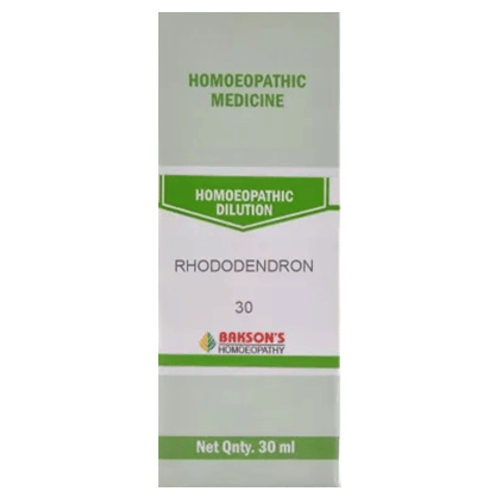 Bakson's Homeopathy Rhododendron Dilution 30 bottle of 30 ml Dilution