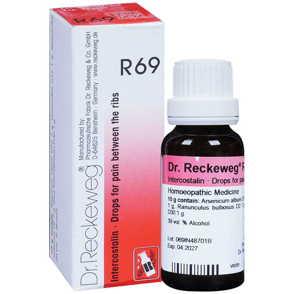 Dr. Reckeweg R69 for Pain Between The Ribs Drop bottle of 22 ml Drop