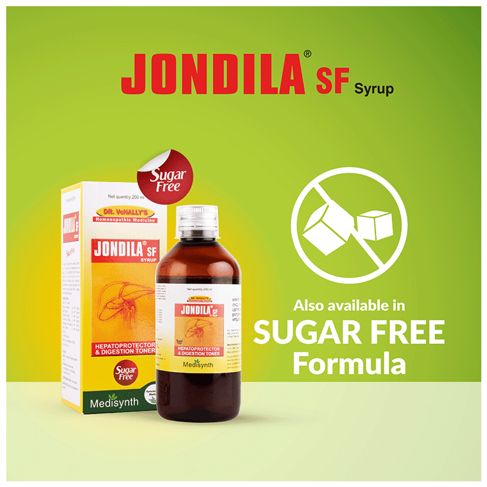Medisynth Jondila Sugar Free Syrup bottle of 200 ml Syrup Medisynth Jondila Sugar Free Syrup bottle of 200 ml Syrup
