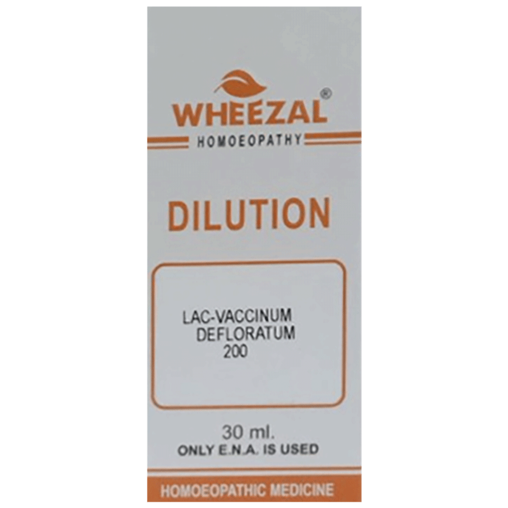 Wheezal lac Vaccinum Defloratum Dilution 200 bottle of 30 ml Dilution
