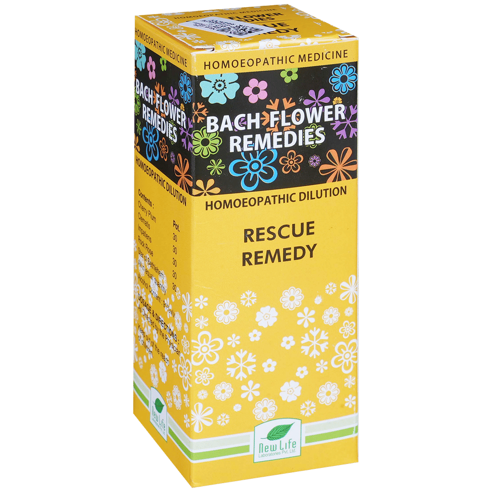 New Life Bach Flower Rescue Remedy 30 bottle of 100 ml Dilution