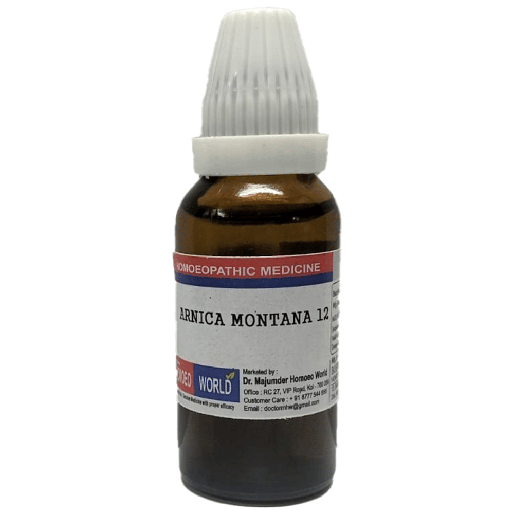 Dr. Majumder Homeo World Arnica Montana Dilution 12 (30ml Each) combo pack of 6 bottles