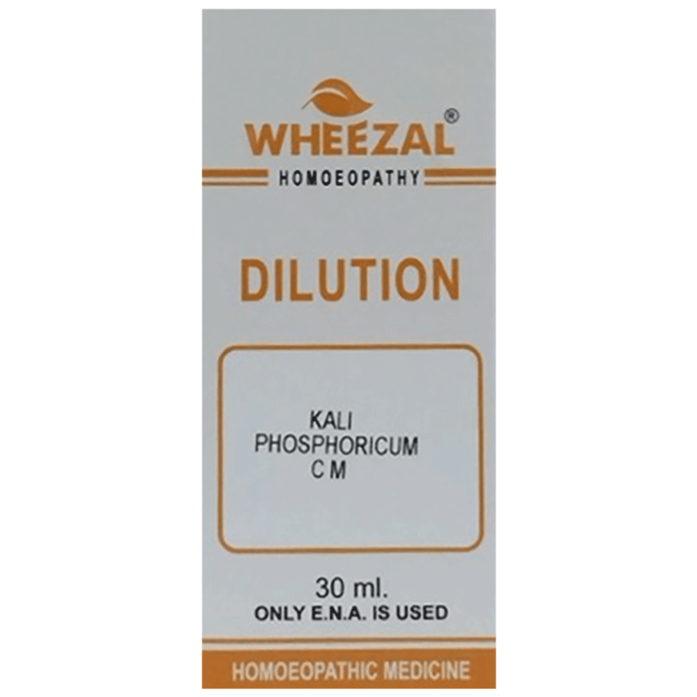 Wheezal Kali Phosphorium Dilution CM bottle of 30 ml Dilution