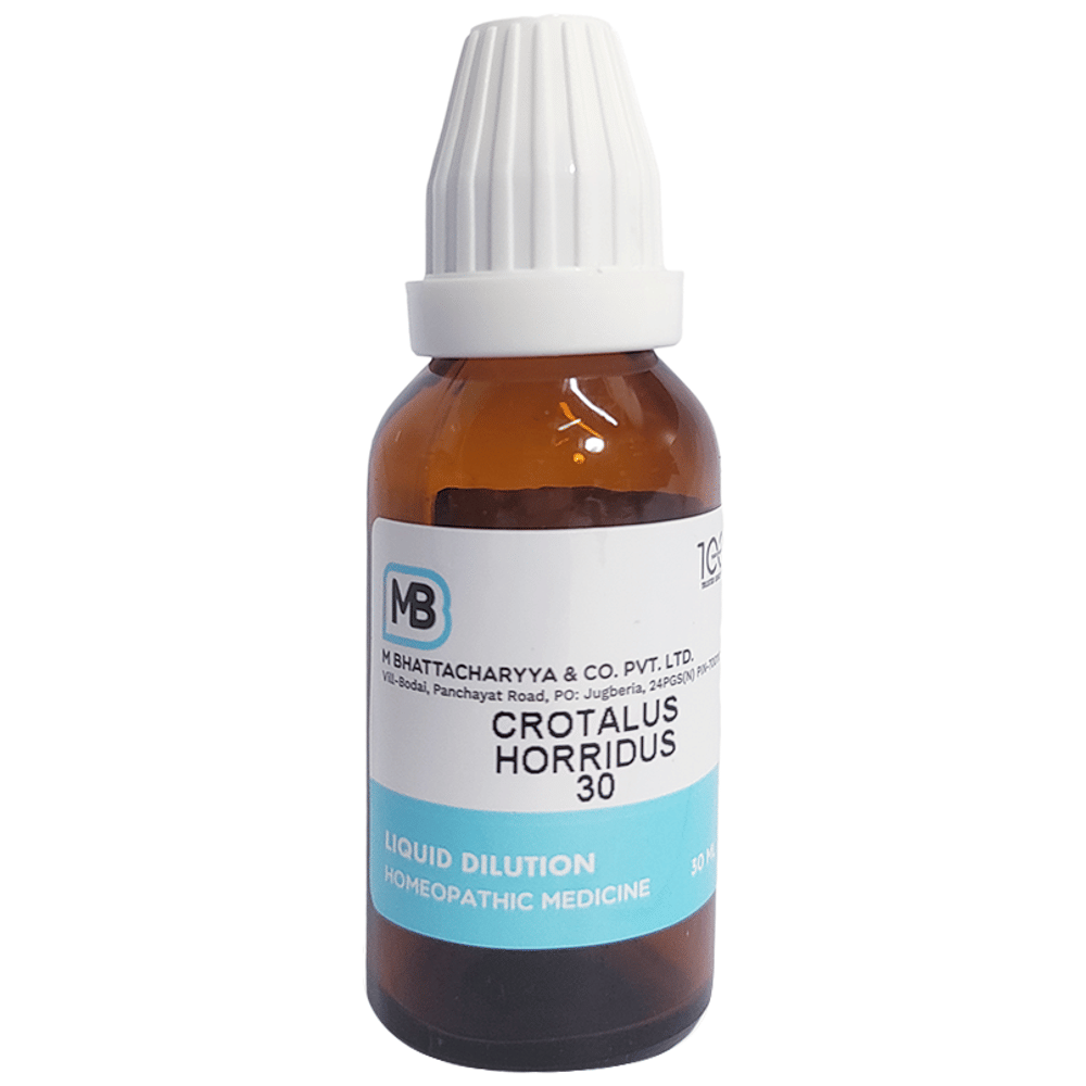 MB Crotalus Horridus Dilution 30 bottle of 30 ml Dilution MB Crotalus Horridus Dilution 30 bottle of 30 ml Dilution