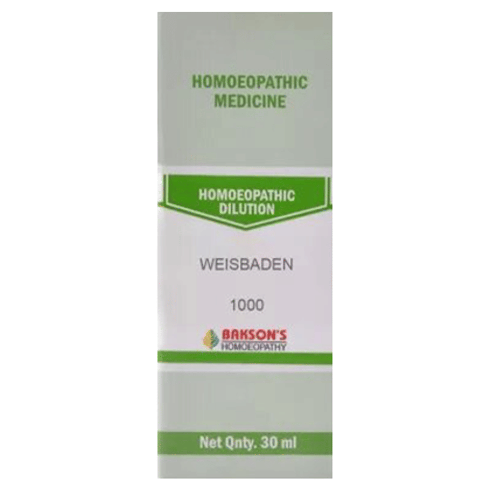 Bakson's Homeopathy Weisbaden  Dilution 1000 CH bottle of 30 ml Dilution