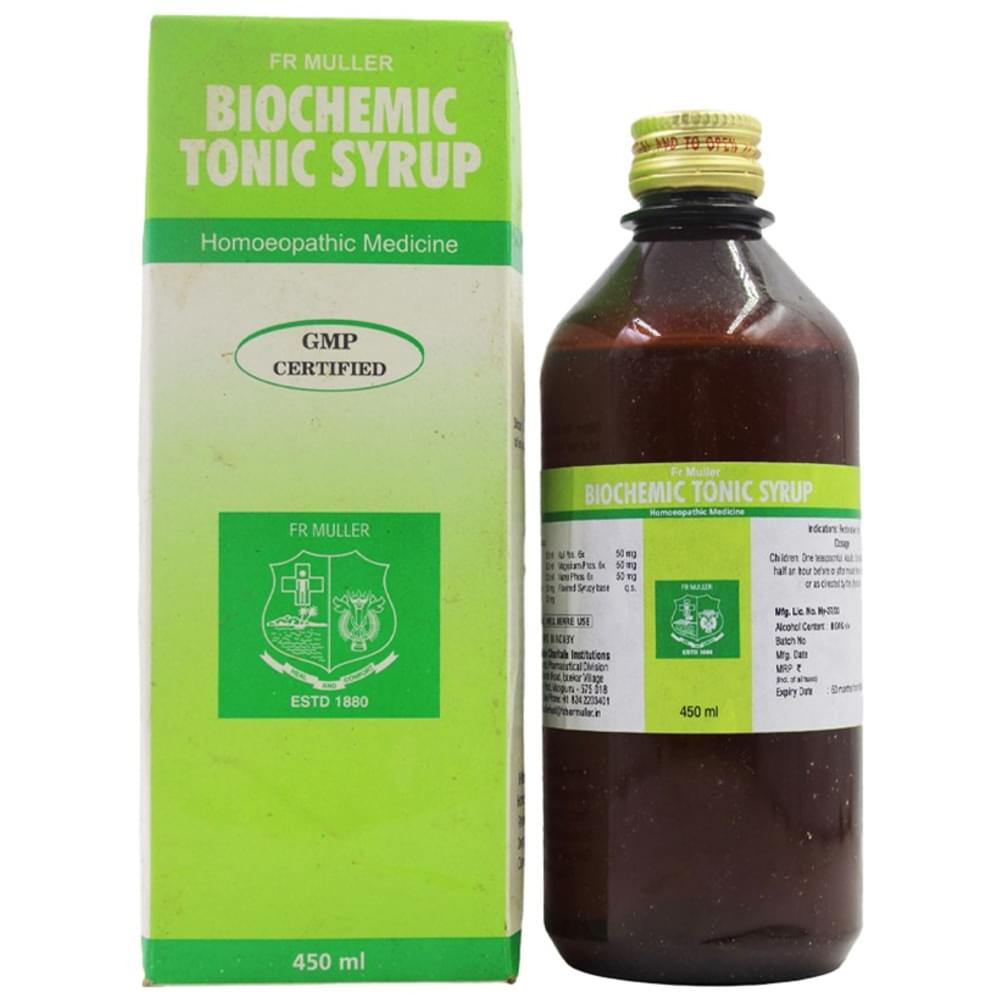 Fr Muller Biochemic Tonic Syrup bottle of 450 ml Syrup