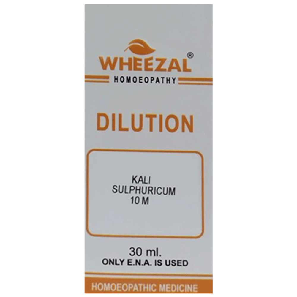 Wheezal Kali Sulphuricum Dilution 10M bottle of 30 ml Dilution