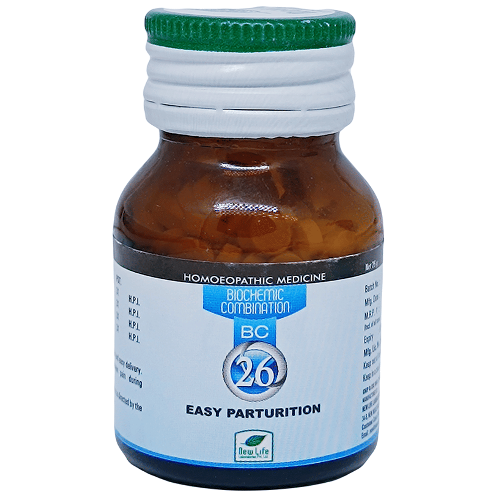 New Life Bio Combination No.26 Easy Parturition bottle of 25 gm Biocombination Tablet